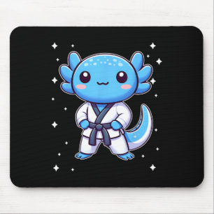 Tapis De Souris Cute Kawaii Karate Axolotl Arts Martiaux