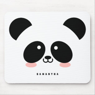 Tapis De Souris Cute Kawaii Panda  Ajouter votre nom