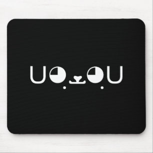 Tapis De Souris Cute Kawaii Puppy Dog Japanese Kaomoji Emoticon
