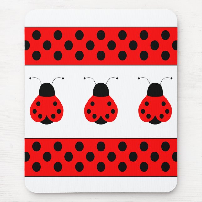 Tapis De Souris Cute Ladybug Mousepad (Devant)