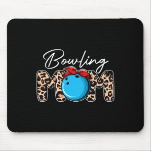 Tapis De Souris Cute Leopard Bowling Maman Maman Mama Sport Mère d