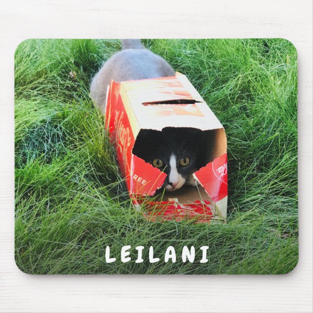 Tapis De Souris Cute Monogramme Photo (Devant)