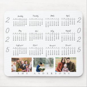 Tapis De Souris Cute Multi Photo 2021 Calendrier Photo famille