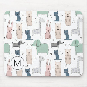 Tapis De Souris Cute Pastel Baby Motif animal