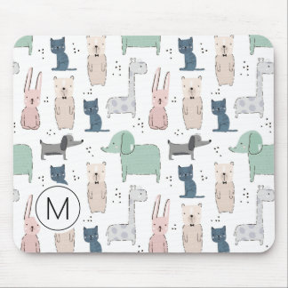 Tapis De Souris Cute Pastel Baby Motif animal