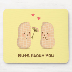 Tapis De Souris Cute Peanuts Nuts Sur Vous Pun Amour Humour