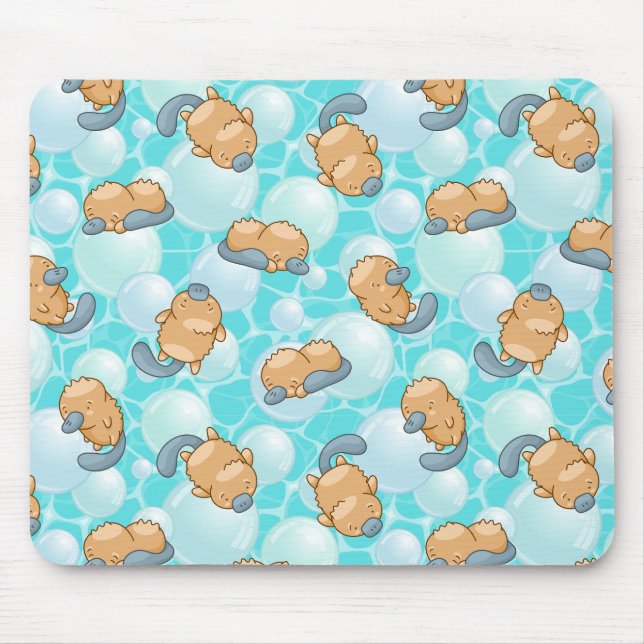 Tapis De Souris Cute Platypus Kawaii Pad - Adorable Pastel (Devant)