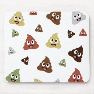 Tapis De Souris Cute Poop emoji funny
