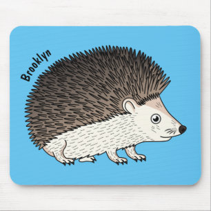 Tapis De Souris Cute prickly hedgehog cartoon illustration