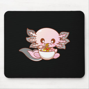 Tapis De Souris Cute Ramen Axolotl Kawaii Anime Japonaise Nourritu