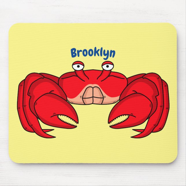 Tapis De Souris Cute red crab cartoon (Devant)