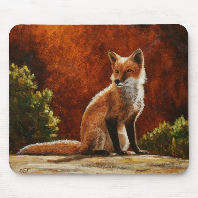 Tapis De Souris Cute Red Fox (Devant)