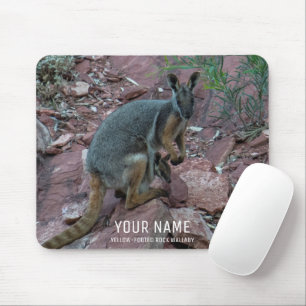 Tapis De Souris Cute Rock Wallaby avec Baby Animal Australie