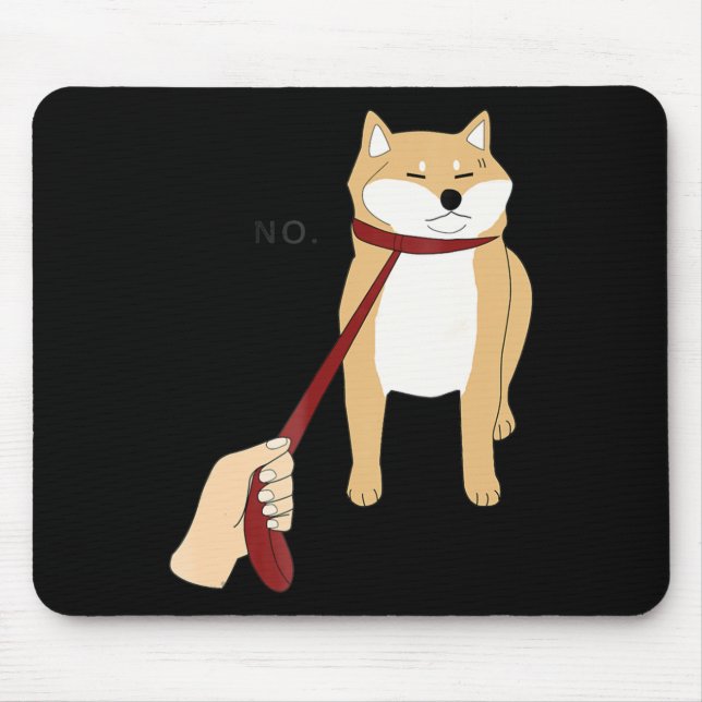 Tapis De Souris Cute Shiba Inu Nope - Doge Meme (Devant)