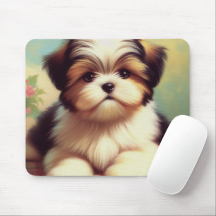 Tapis De Souris Cute Shih-Tzu Peinture de chiot