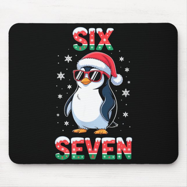 Tapis De Souris Cute Six Seven 67 Penguin Kids Christmas Holiday  (Devant)