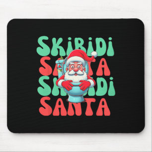 Tapis De Souris Cute Skibidi Toilet Père Noël Xmas Père Noël