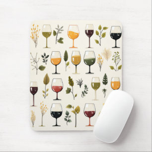 Tapis De Souris Cute tasses à vin mousepad