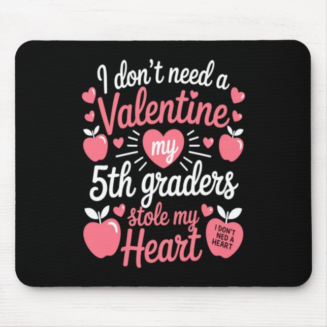Tapis De Souris Cute Teachers Saint-Valentin (Devant)