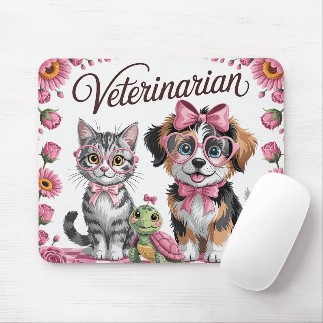 Tapis De Souris Cute Veterinarian (Avec souris)