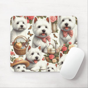 Tapis De Souris Cute West Highland White Terrier sans fil