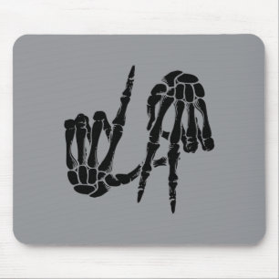 Tapis De Souris Cute Y Los Angeles Signe De La Main Squelette La C
