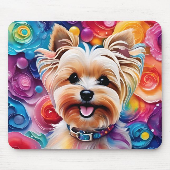 Tapis De Souris Cute Yorkie Mousepad (Devant)