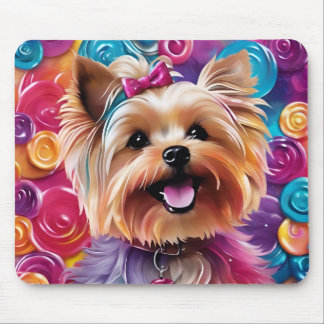 Tapis De Souris Cute Yorkie Mousepad