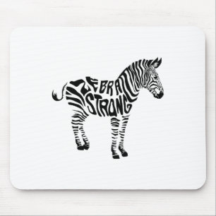 Tapis De Souris Cute Zebra Strong Ehlers Danlos Sensibilisation au