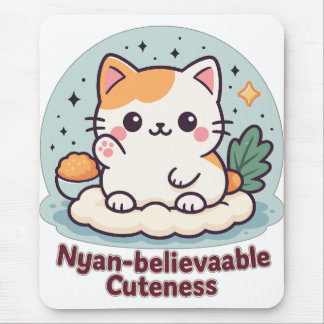 Tapis De Souris Cutesse Nyan crédible - Cute Kawaii Cat