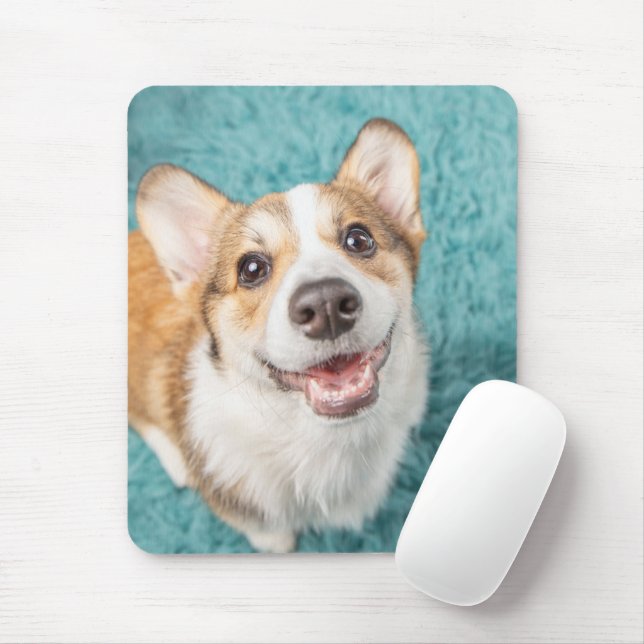 Tapis De Souris Cutest Baby Animals | Cute Corgi Puppy Smile (Avec souris)