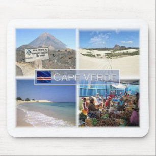 Tapis De Souris CV Cap Vert - Afrique - Pico do Fogo -