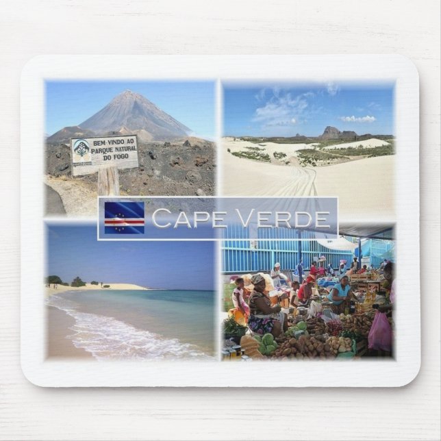 Tapis De Souris CV Cap Vert - Afrique - Pico do Fogo - (Devant)