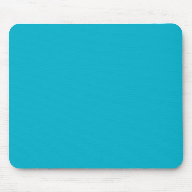 Tapis De Souris CYAN BLEU (couleur solide) ~ (Devant)