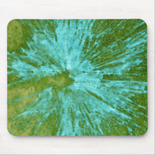 Tapis De Souris Cyan Blue sur Green Painball
