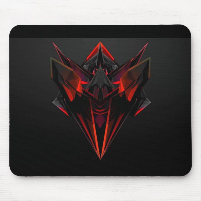Tapis De Souris Cyber Force Gaming Mousepad (Rouge) (Devant)
