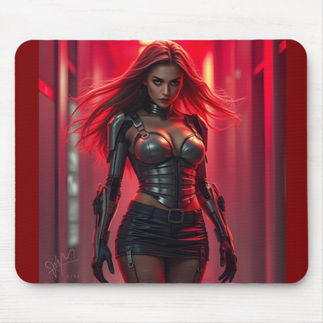 Tapis De Souris Cyber-girl (Devant)