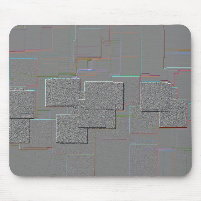 Tapis De Souris "Cyber gothique" Art géométrique (Devant)
