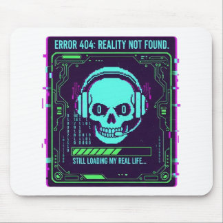 Tapis De Souris ​Cyberpunk Pixel Skull Gaming Mouse Pad - Error 40