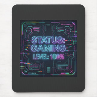 Tapis de souris Cyberpunk Status Gaming Niveau 100