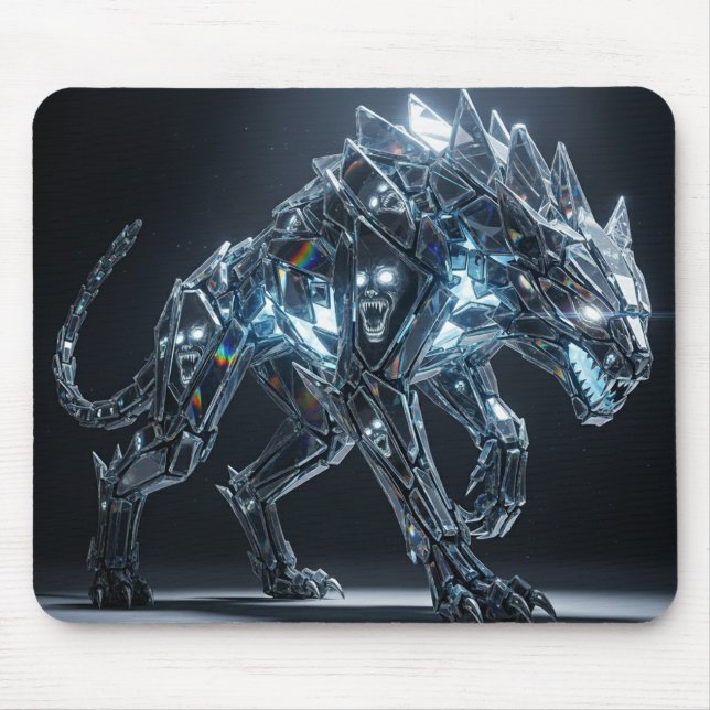 Tapis De Souris Cyberpunk Wolf Jeu Souris Pad (Devant)