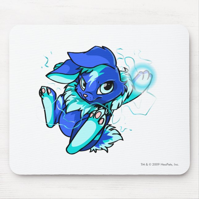 Tapis De Souris Cybunny jaune avec des étoiles (Devant)