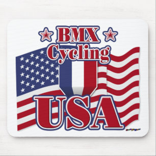 Tapis De Souris Cyclisme BMX USA