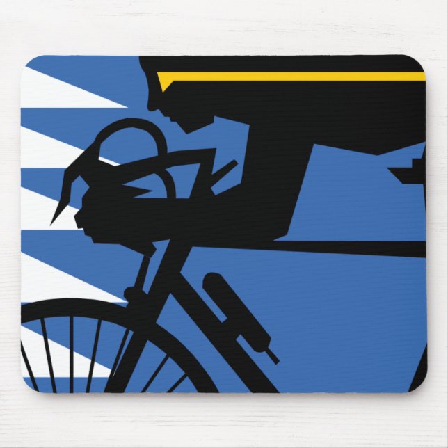 Tapis De Souris Cycliste Pop Art (Devant)