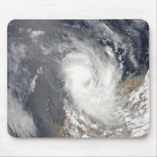 Tapis De Souris Cyclone Dominique outre du rivage d'Austra