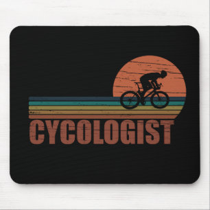 Tapis De Souris Cycologiste drôle dire vélo