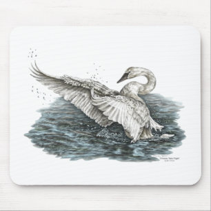 Tapis De Souris Cygne blanc sur l'eau