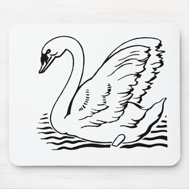 Tapis De Souris Cygne gracieux (Devant)