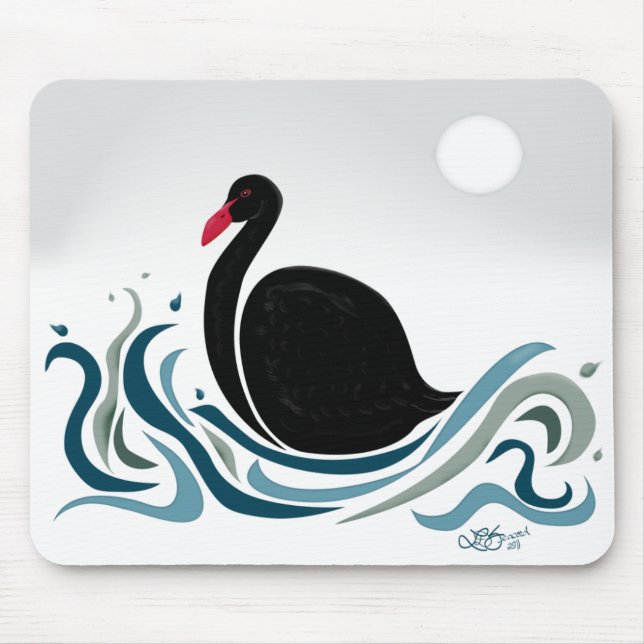 Tapis De Souris Cygne noir (Devant)