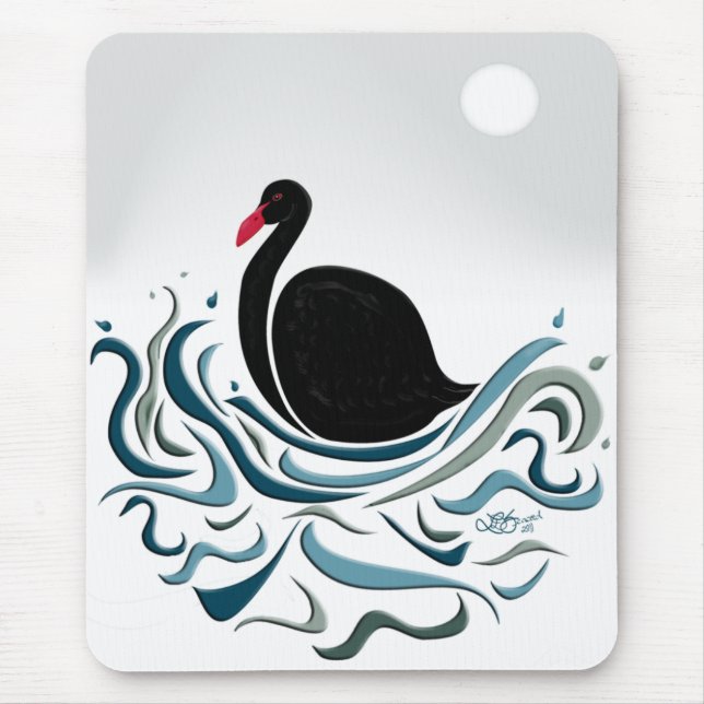 Tapis De Souris Cygne noir (Devant)